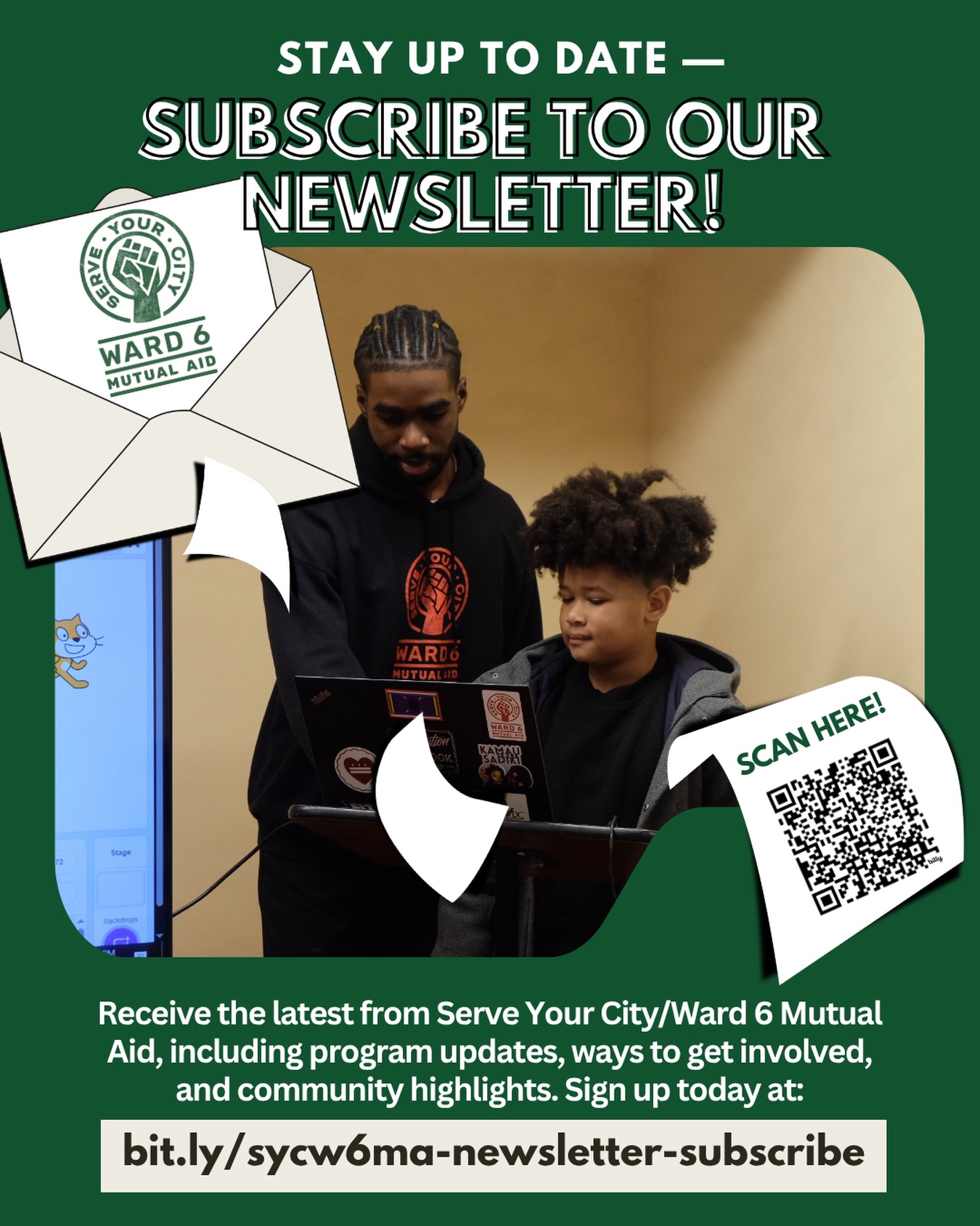 ‼️ Stay connected & never miss a chance to spread #abundance in your #DC communities! 💻 Subscribe to #ServeYourCityDC/#Ward6MutualAid’s newsletter at bit.ly/sycw6ma-newsletter-subscribe. ➡️ Get emailed updates on our extensive work across #WashingtonDC! 📲 Subscribe today! (LINK IN BIO!)