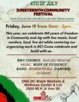 📣 #WashingtonDC: Save the date! 🗓️ Join @one_dc for the #Juneteenth Community Festival on Friday, June 19, from 11 AM–5 PM. ➡️ Enjoy live performances, local vendors, food, drinks, art, and more as we celebrate 160 years of freedom in community and joy. ‼️ Come celebrate, learn, and reflect on the history and meaning of Juneteenth. 📲 See the attached flyer for full event details.